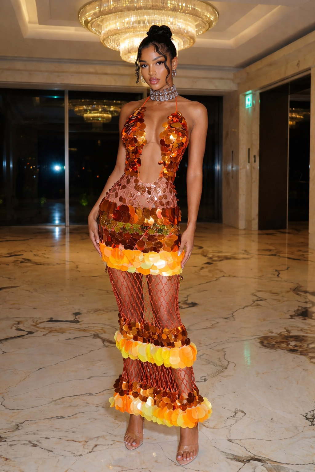 The Paradise Mirage Sunset Tropicana Dress
