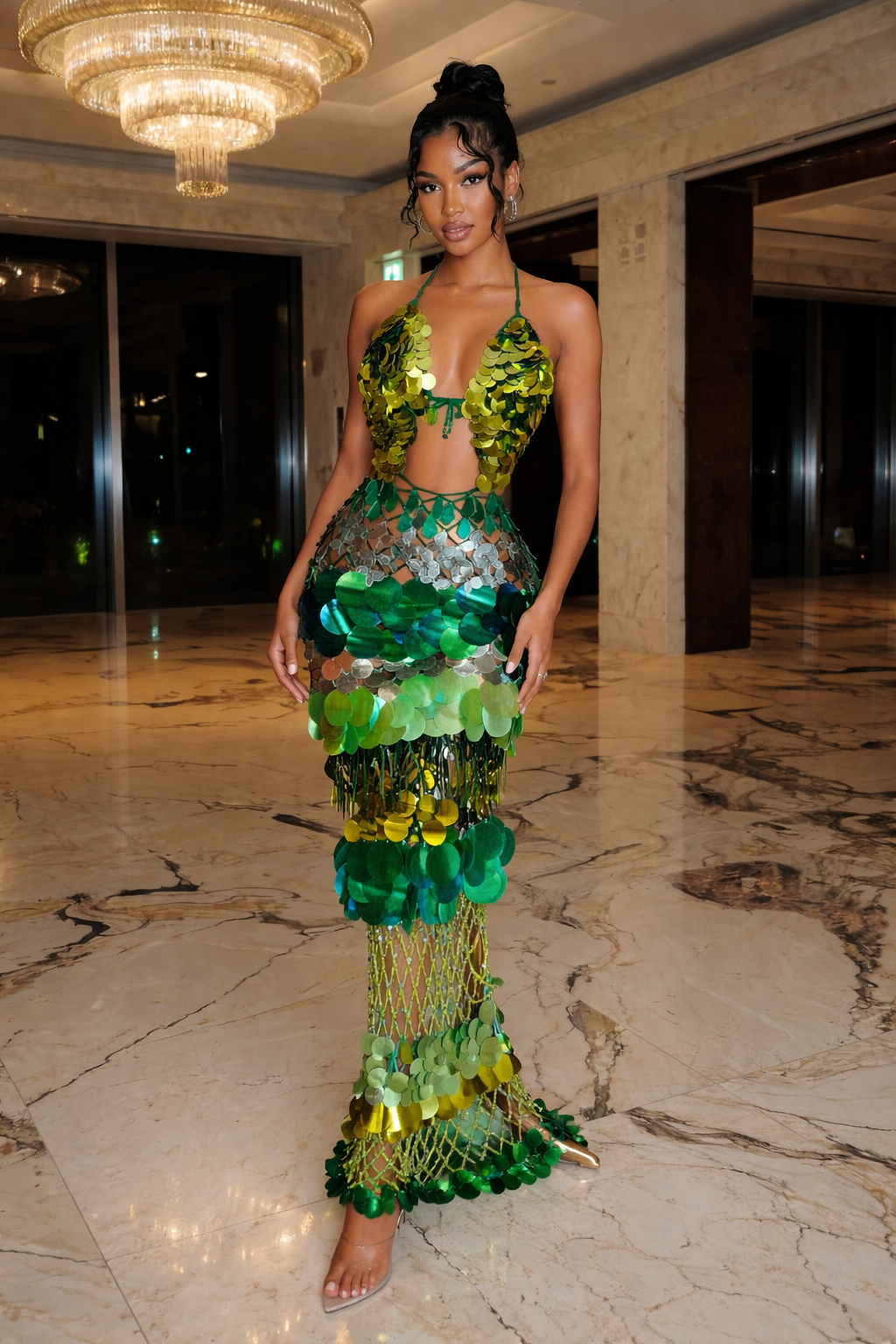 The Paradise Mirage Sunset Tropicana Gown