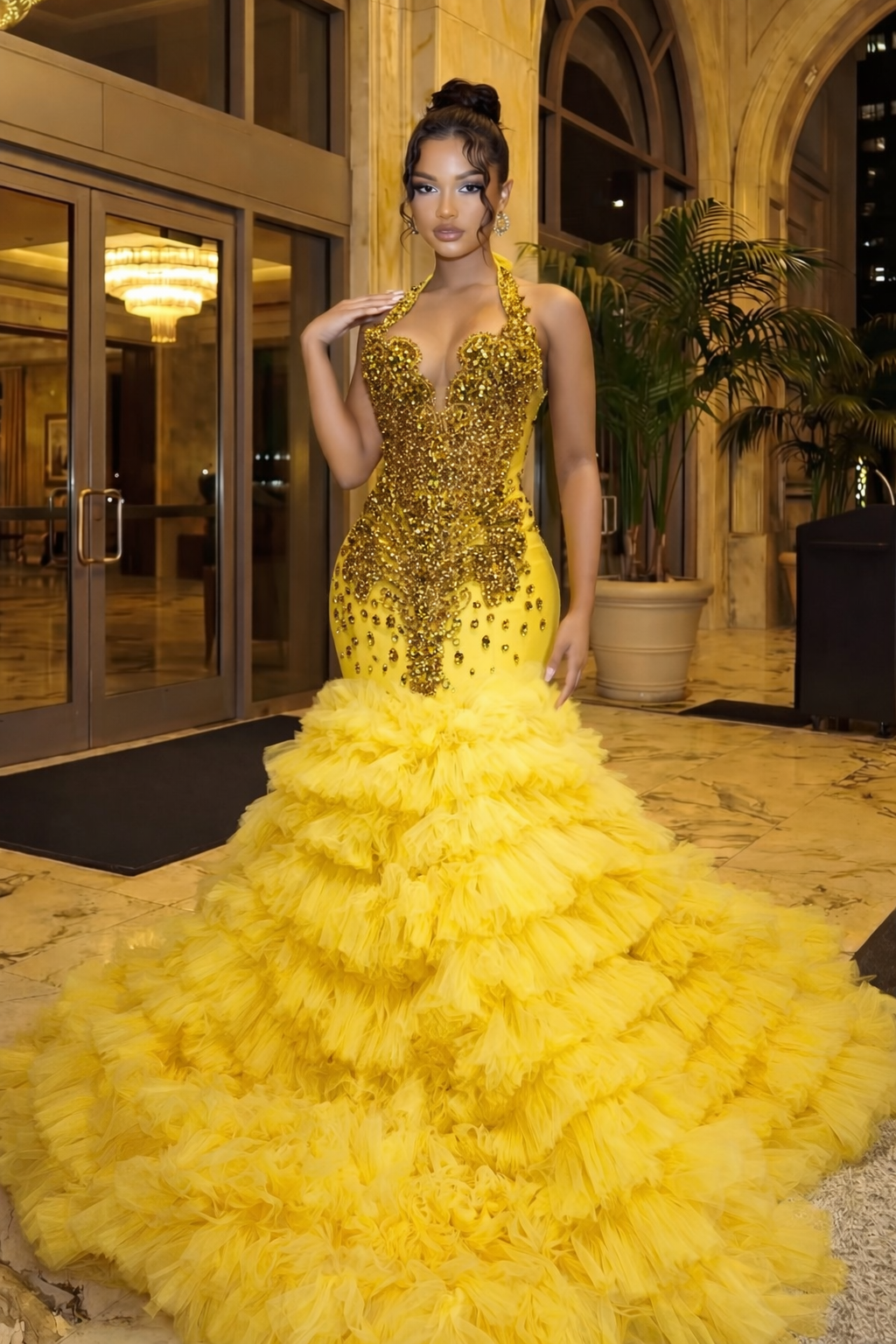 The Noir Radiance Gown