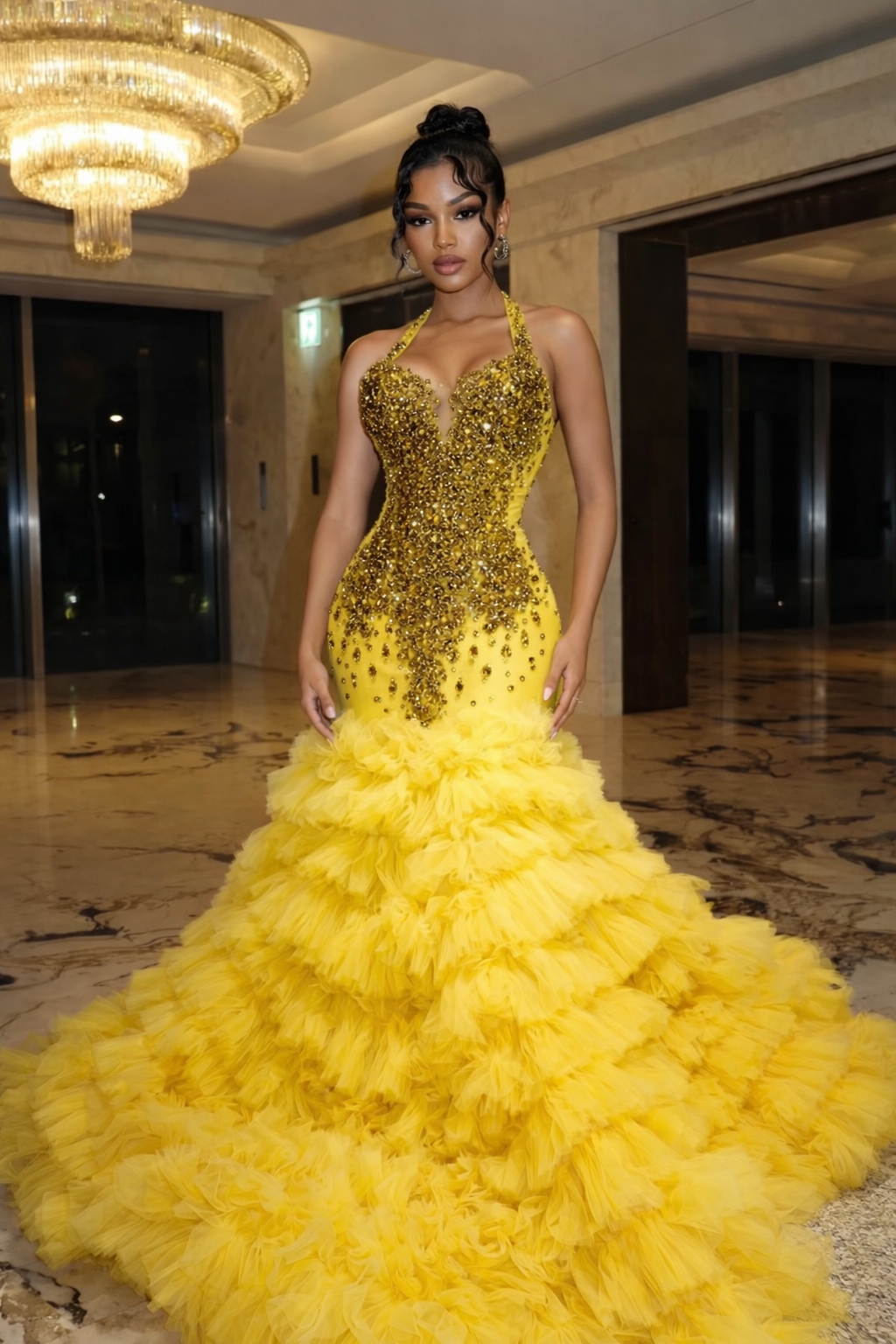 The Noir Radiance Gown