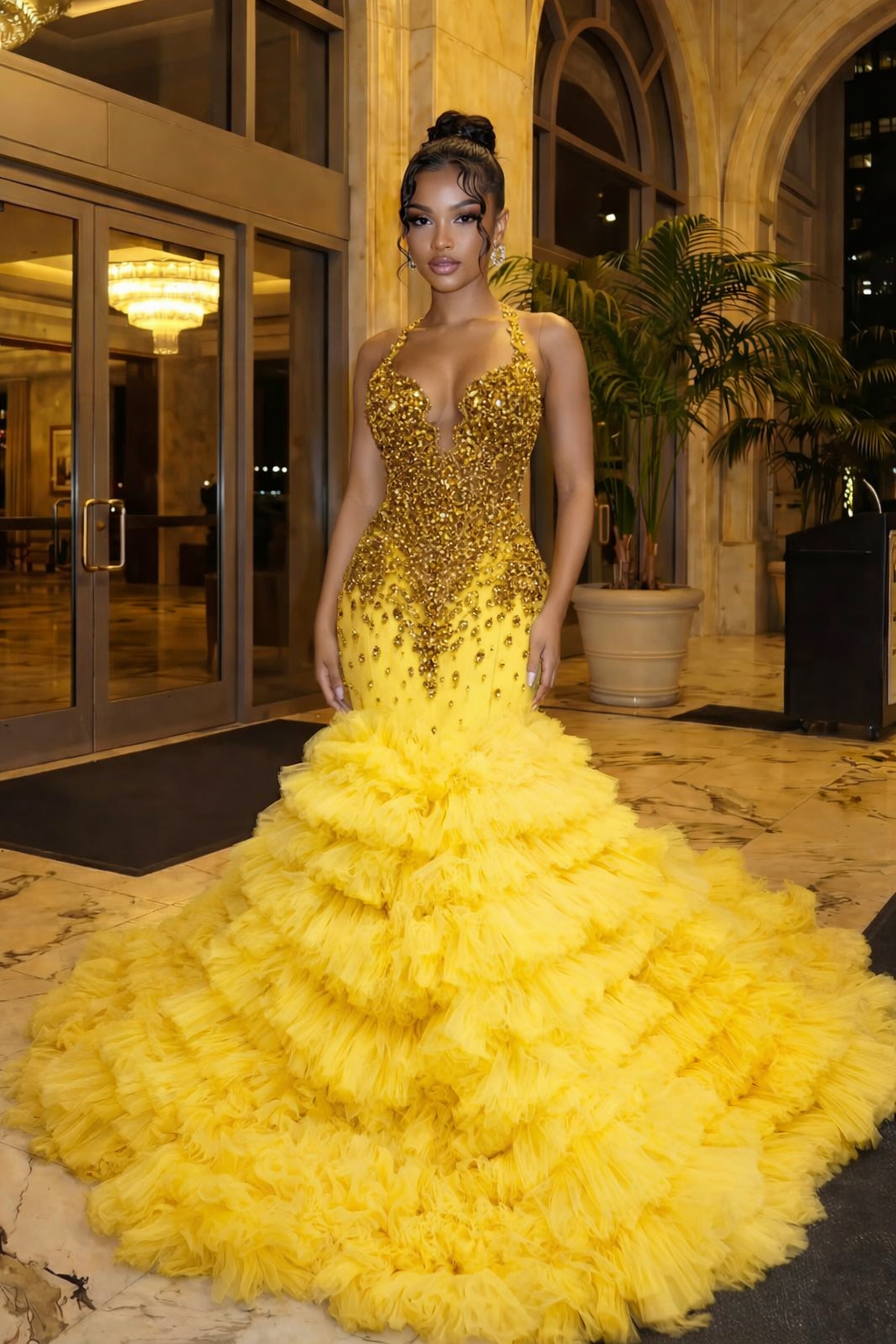 The Noir Radiance Gown